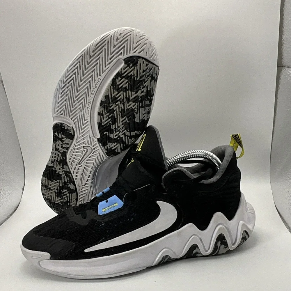 Nike Giannis Immortality‎ 2 Sneakers Black White Blue Boys 6Y